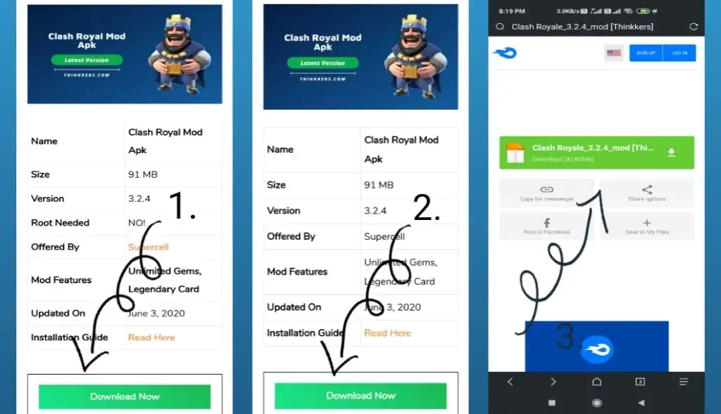 كيفية تحميل لعبة clash royale APK مهكرة للاندرويد