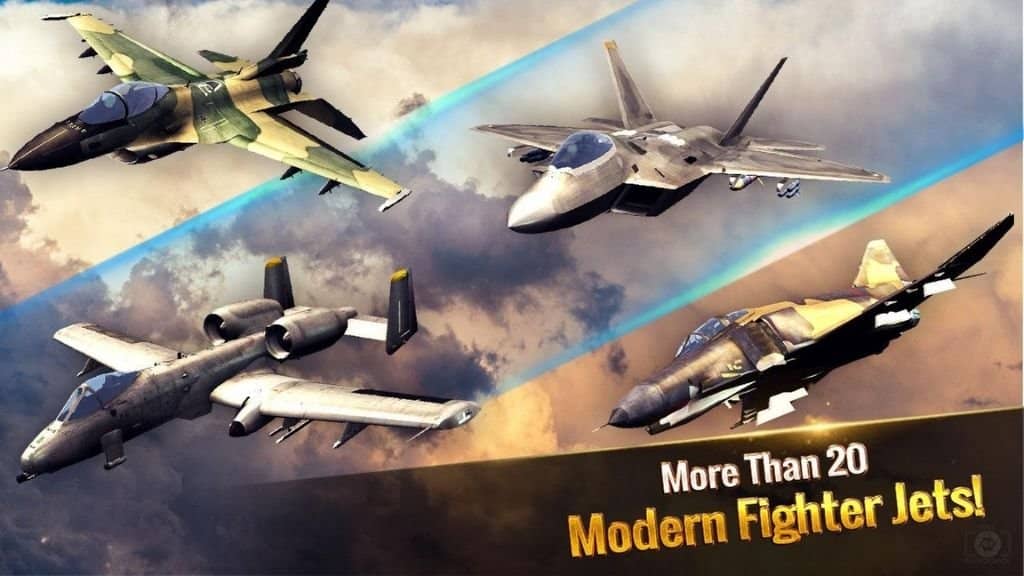 لعبة ace fighter مهكرة للاندرويد اخر اصدار