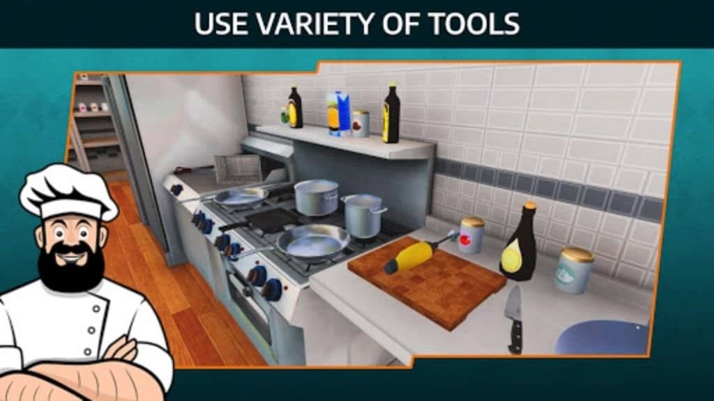 لعبة Cooking Simulator للاندرويد APK MOD