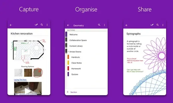 تحميل برنامج onenote للاندرويد