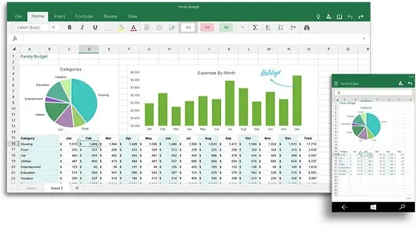 تحميل تطبيق Excel للاندرويد