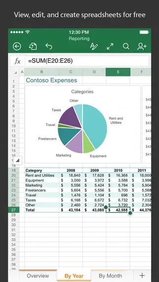 تحميل تطبيق Excel للاندرويد