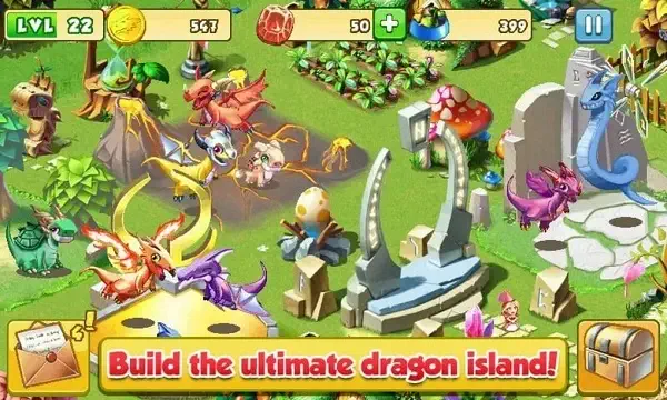 تحميل لعبة Dragon Mania للاندرويد