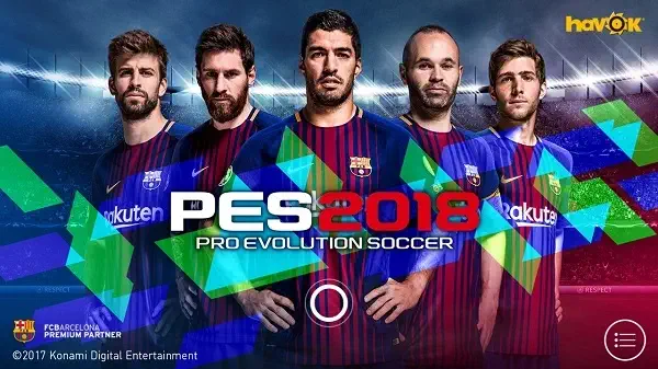 تحميل لعبة PES 2018 للاندرويد